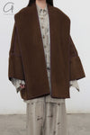 Mutedance 24 Autumn/Winter Cardigan Wool Jacket MD-MD24FW24-BROWN MD24FW23 MD24FW24
